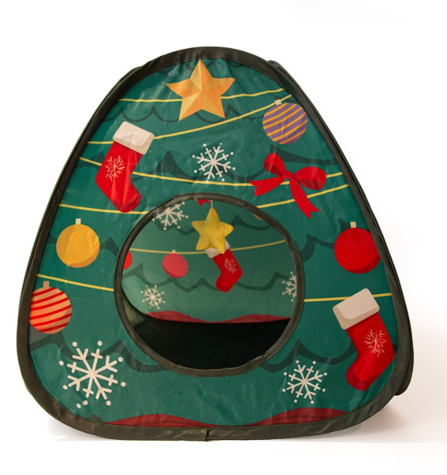 Great & Small Christmas Tree Play Tent – A Festive Hideaway Your Cat Will Adore