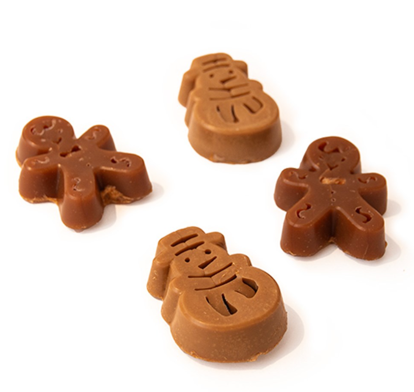 Great & Small Merry Christmas Snowman & Gingerbread Man Filled Treats (4 pack)