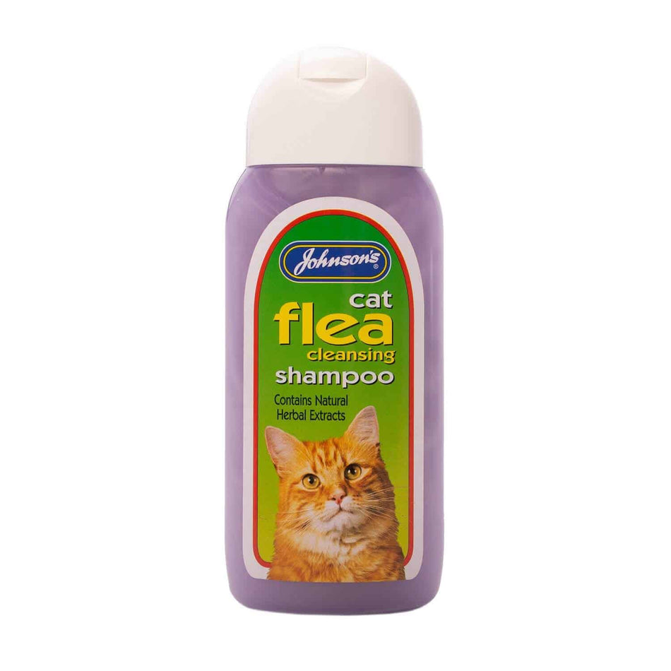 Johnsons Cat Flea Cleansing Shampoo 200ml