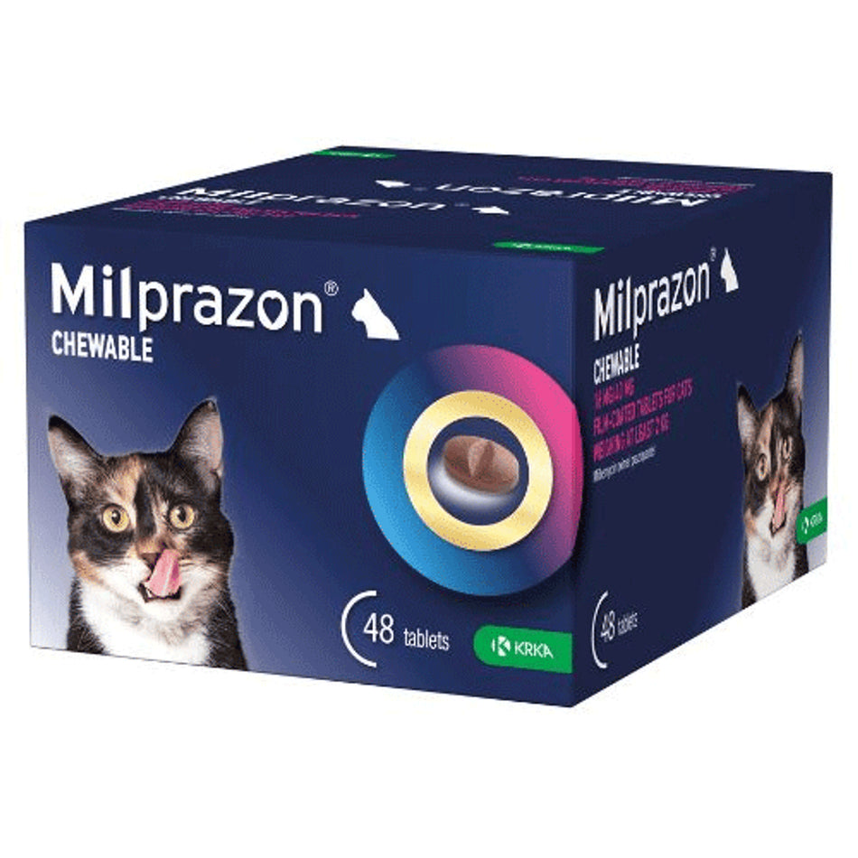 Milprazon 16mg/40mg Chewable Tablets for Cats