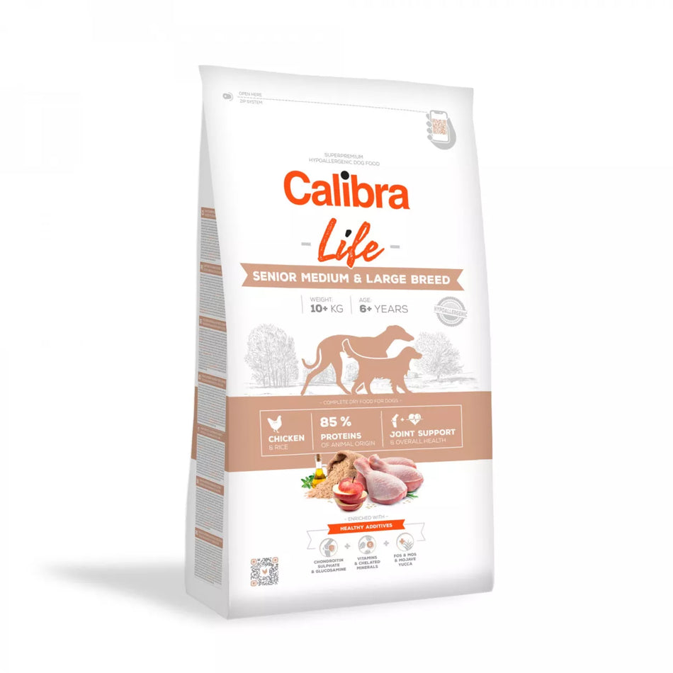 Calibra Dog Life Senior Med & Large Chicken 12kg