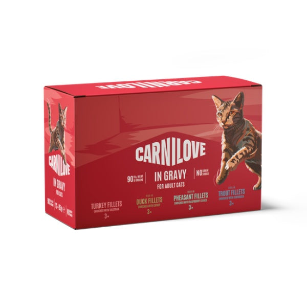 Carnilove Gravy Multipack Cat Pouches 12x85g