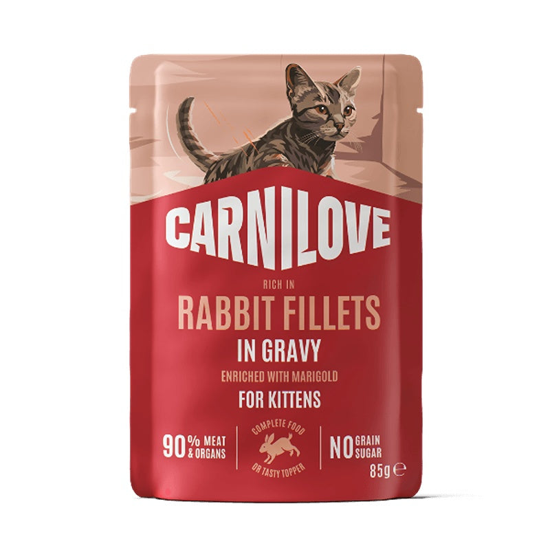 Carnilove Gravy Rabbit with Marigold Cat Pouch 85g