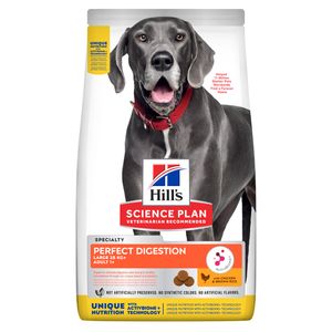 HILL'S SCIENCE PLAN Perfect Digestion Large Breed Adult 1+ Dry Dog Food With Chicken & Brown Rice 14kg Bag