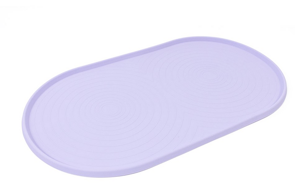 Great & Small Penrose Lilac Oval Food Mat