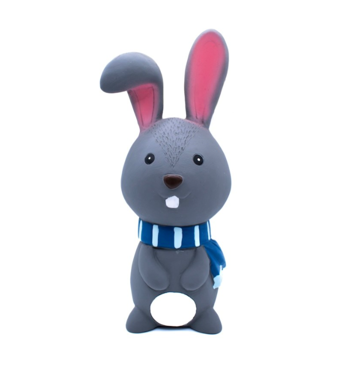 Great & Small Christmas Latex Bunny with Scarf