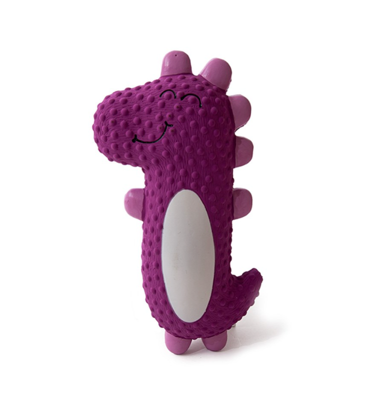 Little & Lively Latex Dotty Dinosaur Dog Toy