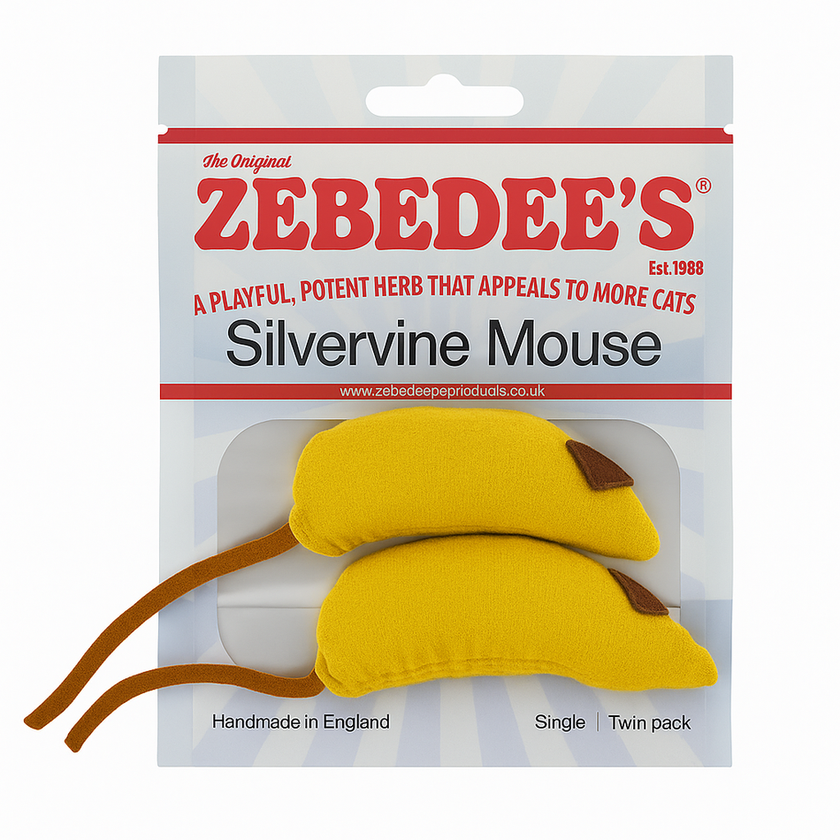 Zebedee Silvervine Mouse Cat Toy