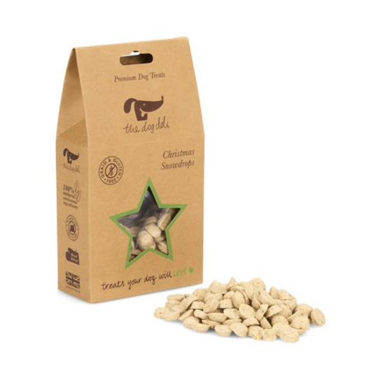 Petface Dog Deli Christmas Snowdrops Dog Treats - 100g