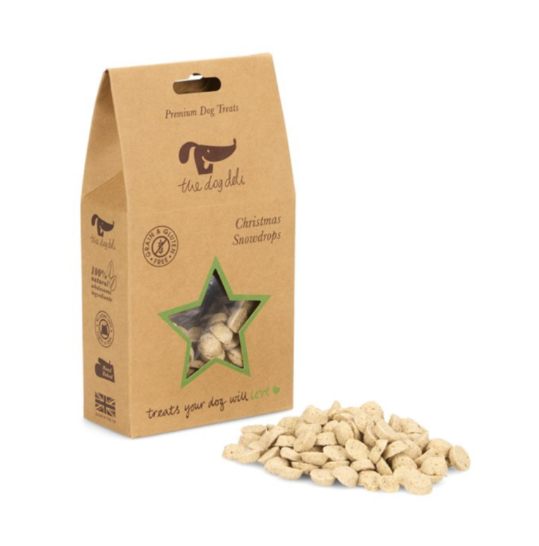 Petface Dog Deli Christmas Snowdrops Dog Treats - 100g