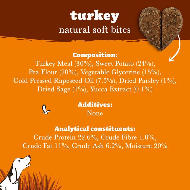 Forthglade Turkey Soft Bite Dog Treats 90g 