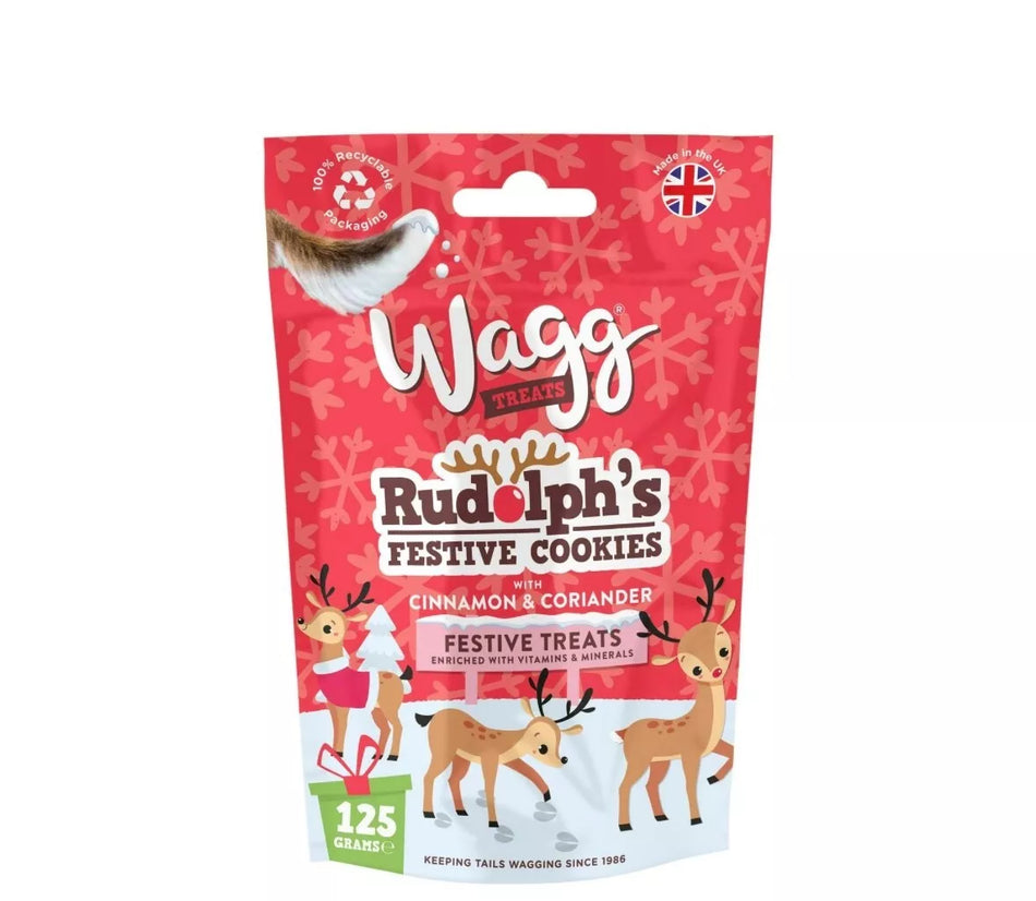 Wagg Dog Christmas Rudolph's Festive Cookies 500g