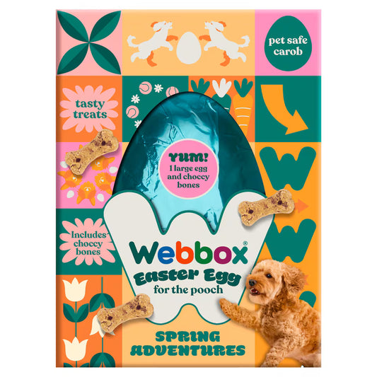 Webbox Dog Easter Egg Treat with Choccy Bones