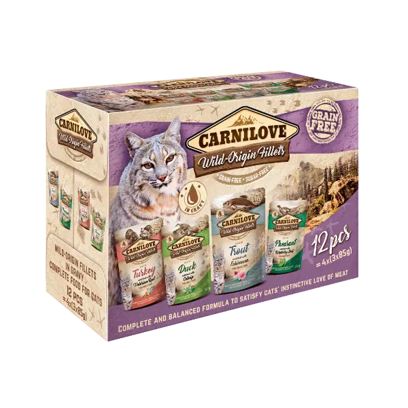 Carnilove Cat Wet Pouch Multipack (12 x85g)