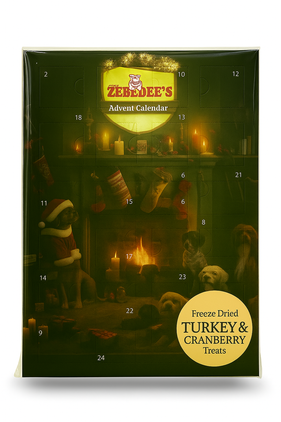 Zebedee's Advent Calendar for Dogs - Freeze Dried Turkey & Cranberry