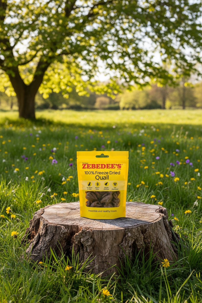 Zebedee's Freeze Dried Quail Treats for Cats & Dogs