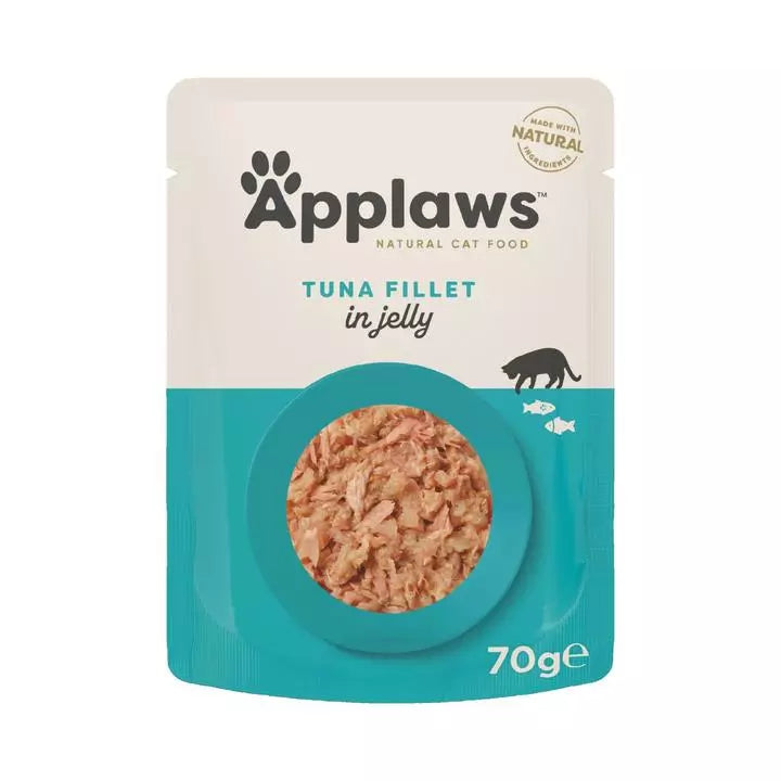 Applaws Tuna Fillet in Jelly Cat Pouches 70g