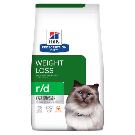 Hill's Prescription Diet r/d Weight Reduction Dry Cat Food with Chicken Bag