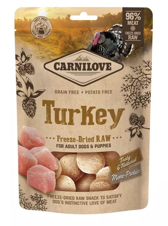 Carnilove Freeze-Dried Turkey Raw Treats 60g