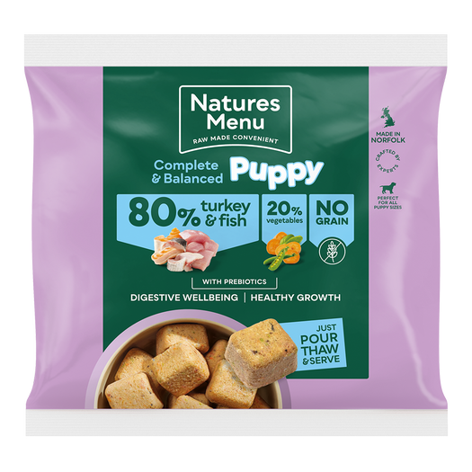 Natures Menu Complete & Balanced 80/20 Puppy Turkey and Fish Nuggets 1kg