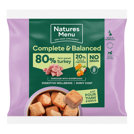 Natures Menu Complete & Balanced 80/20 Turkey Nuggets 1kg
