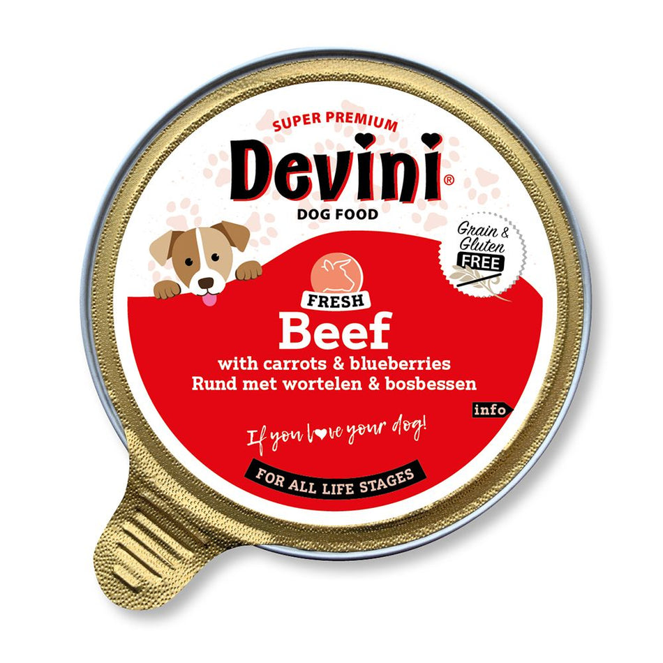 Devini Beef Wet Dog Food x 12