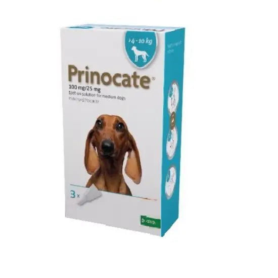 Prinocate® Spot-On Solution for Medium Dogs 100mg/25mg (4kg-10kg)