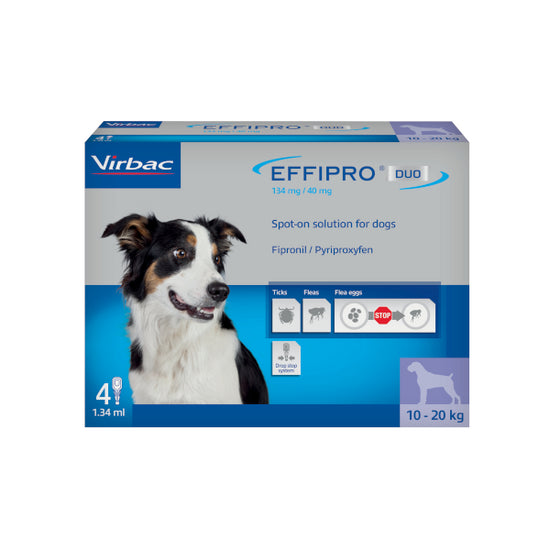 EFFIPRO® DUO Spot-On Flea and Tick Treatment for Medium Dogs (10kg-20k ...