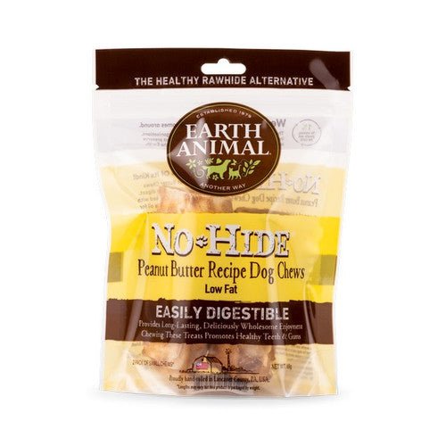 Earth Animal No Hide Peanut Butter Chews 2pk