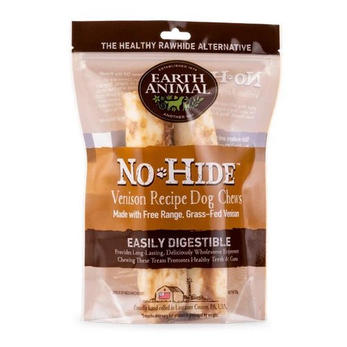 Earth Animal No Hide Venison Chews 2pk