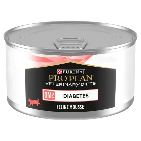 PURINA® PRO PLAN® Veterinary Diets Adult DM Diabetes Management® – 24 × 195g Wet Cat Food Mousse