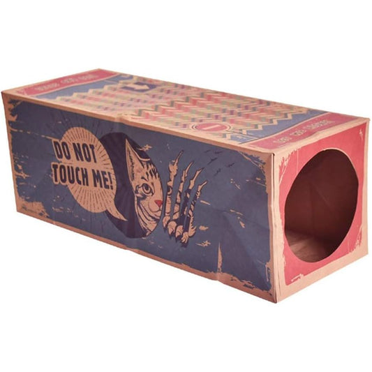 Hide and Seek Foldable Kraft Paper Cat Tunnel