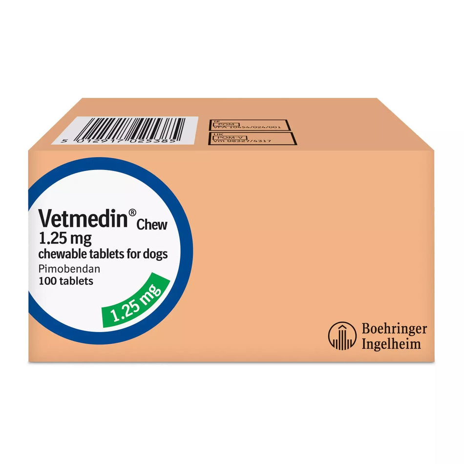 Vetmedin Chewable Tablets 1.25MG