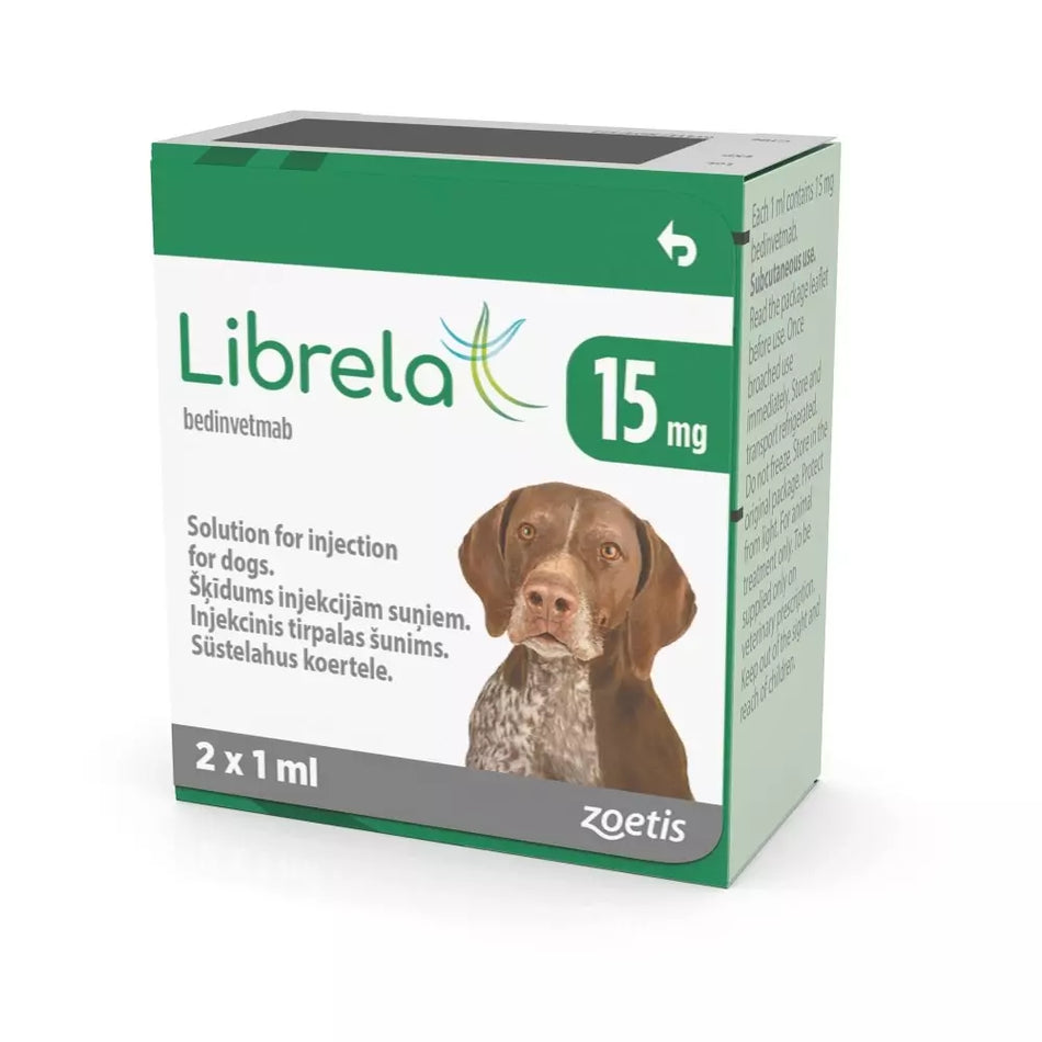 Librela® Solution for Injection for Dogs 15mg (20.1kg-30kg) 2 Pack