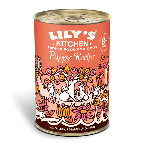 Lilys Kitchen Chicken Puppy Dog Food Tin 400g