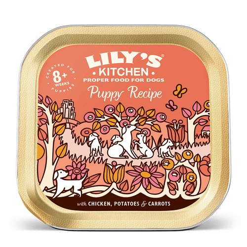 Lilys Kitchen Chicken Puppy Dog Food Tray 150g