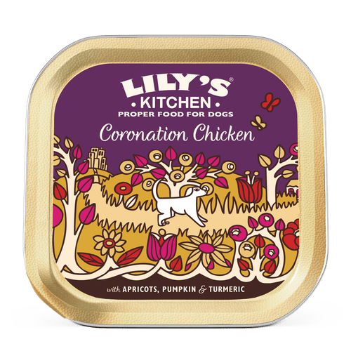Lilys Kitchen Coronation Chicken Dog Food Tray 150g