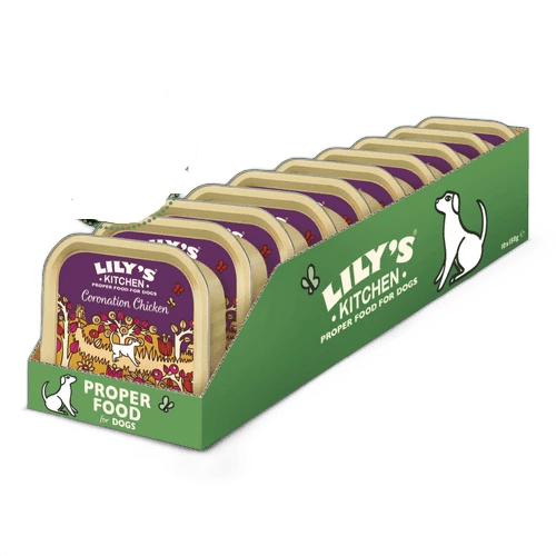Lilys Kitchen Coronation Chicken Dog Food Tray 150g
