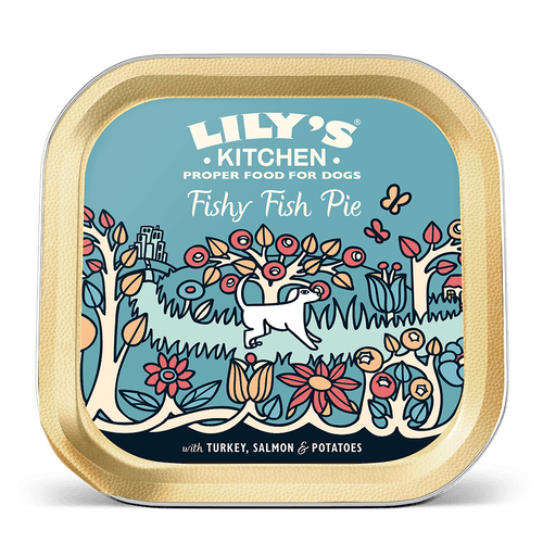 Lilys Kitchen Fishy Fie Pie Dog Food Tray 150g