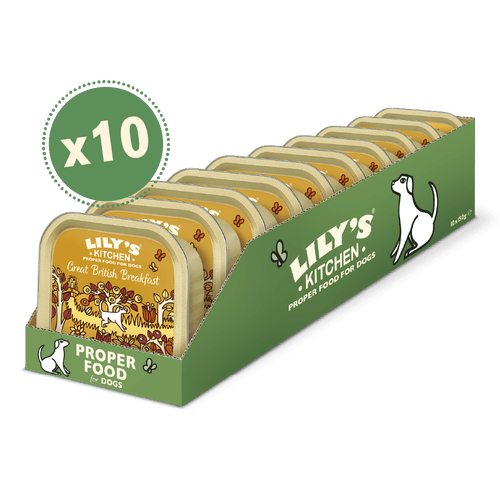 Lilys Kitchen Great British Breakfast Dog Food Tray 150g