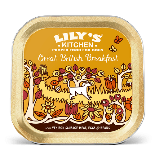 Lilys Kitchen Great British Breakfast Dog Food Tray 150g