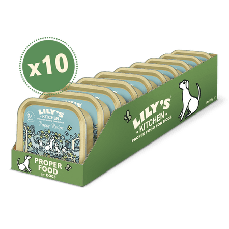 Lilys Kitchen Turkey & Duck Puppy Recipe Dog Food Tray 150g