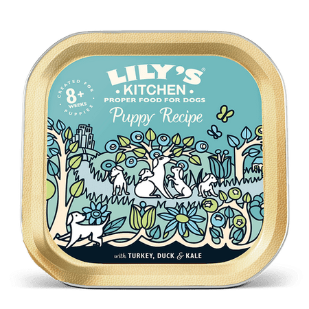 Lilys Kitchen Turkey & Duck Puppy Recipe Dog Food Tray 150g