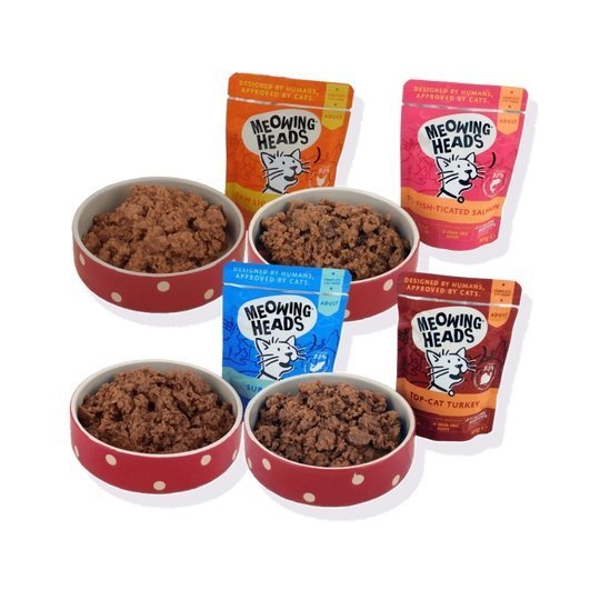 Meowing Heads Mega Pack Cat Pouches Food