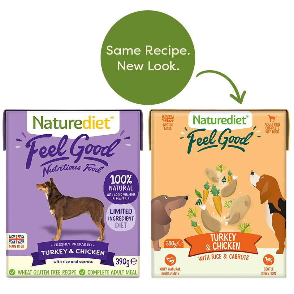 Naturediet Feel Good Turkey & Chicken 390g