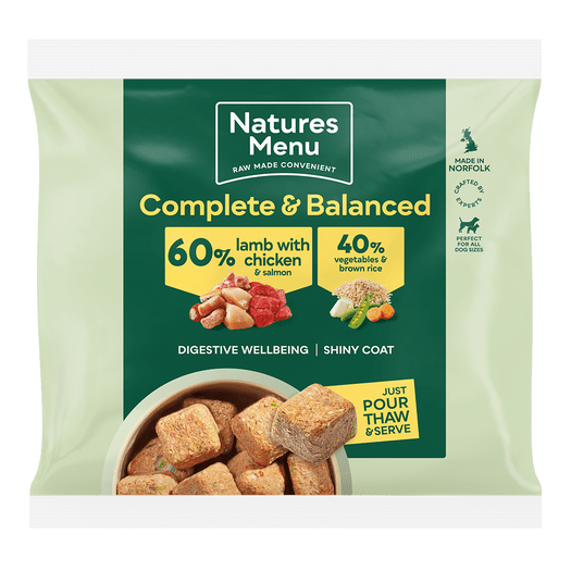 Natures Menu Complete & Balanced 60/40 Lamb with Chicken Nuggets 1kg