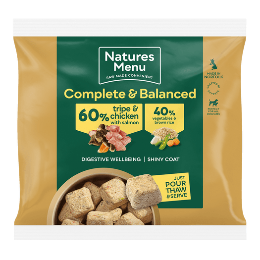 Natures Menu Complete & Balanced 60/40 Tripe and Chicken Nuggets 1kg