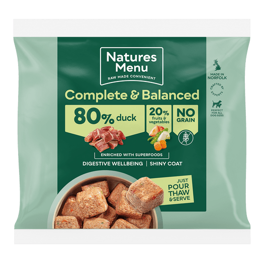 Natures Menu Complete & Balanced 80/20 Duck Nuggets 1kg
