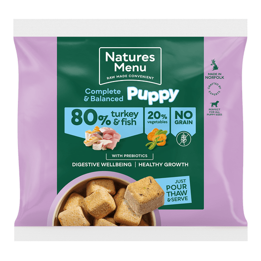 Natures Menu Complete & Balanced 80/20 Puppy Turkey and Fish Nuggets 1kg