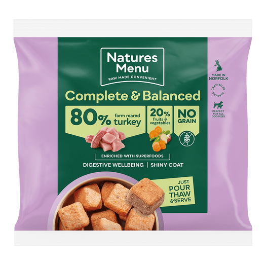 Natures Menu Complete & Balanced 80/20 Turkey Nuggets 1kg